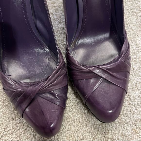 ALDO Purple Leather 4" Pump Heels Size 39 - Picture 12 of 14
